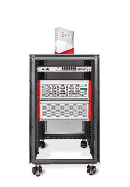 Microgrid PHIL test bench with Hardware in the Loop (HIL) simulator.