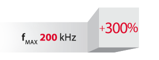 Improved maximum switching frequency of the new phase-leg modules.