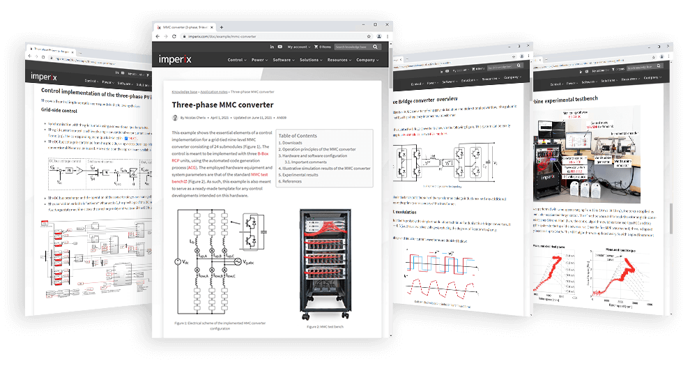 A collection of ready-to-use application examples, technical notes, and product user guides.