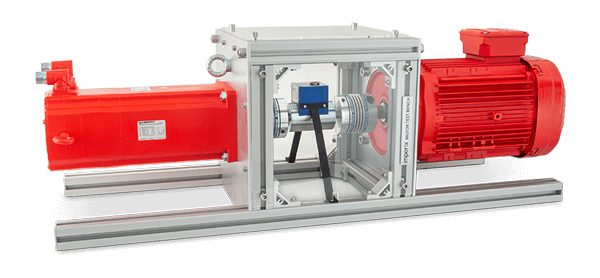Side view of the Motor Testbench