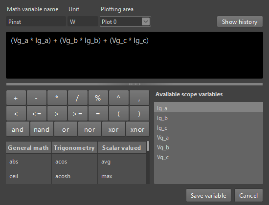 cockpit_page_math Example of use of the formula builder in Cockpit.